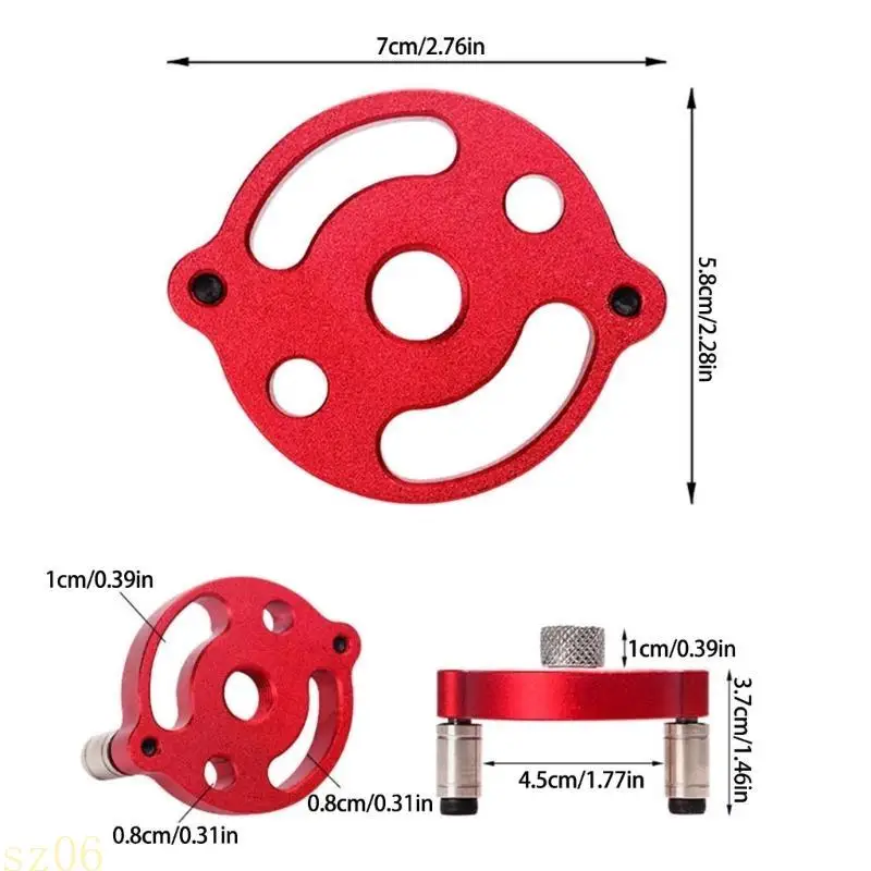 Q2Q4 Efficient Woodworking Drill Guide Boring Hole Puncher for Consistent Hole Size