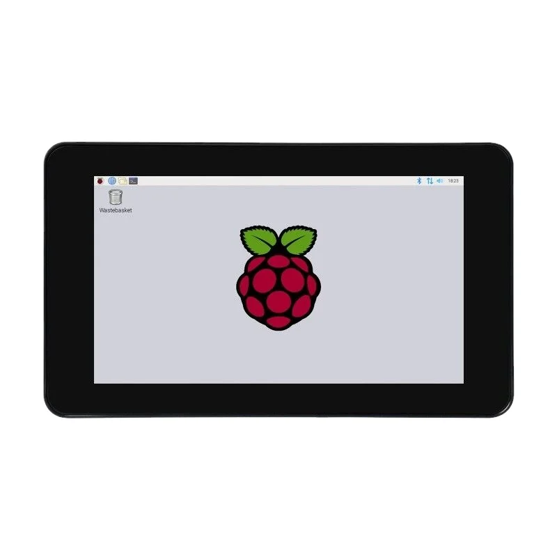 7inch DSI LCD (C) (with case A) Capacitive Touch IPS Display for Raspberry Pi with Protection Case 1024x600 DSI Interface