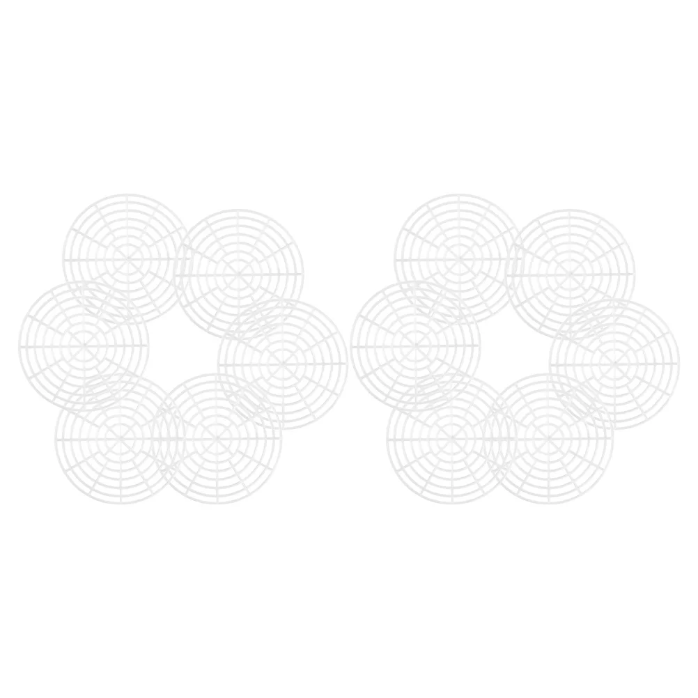 

10 Pcs Vegetable Press Pickling Accessories for Jars Plastic Filter Pickle Kimchi Tool White Canning Plate Fermenting Tools