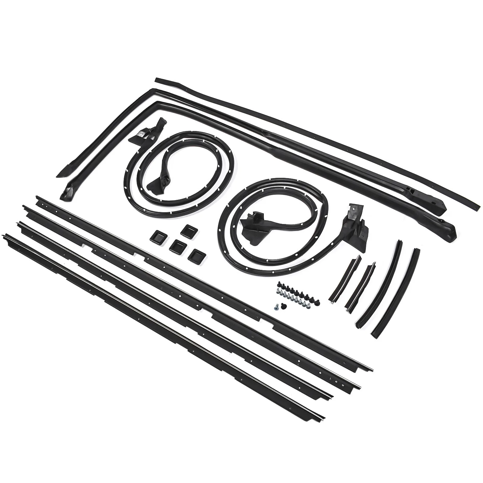 AP02 17 Pcs Complete Door Tailgate Weatherstripping Seal Kit Fits for any 1978-1987 Chevy El Camino