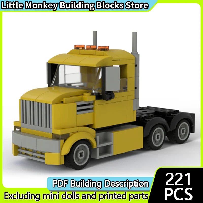 

City Car Model MOC Building Bricks Classic City Semi Truck Modular Technology Children Holiday Gifts Assemble Toys Suit