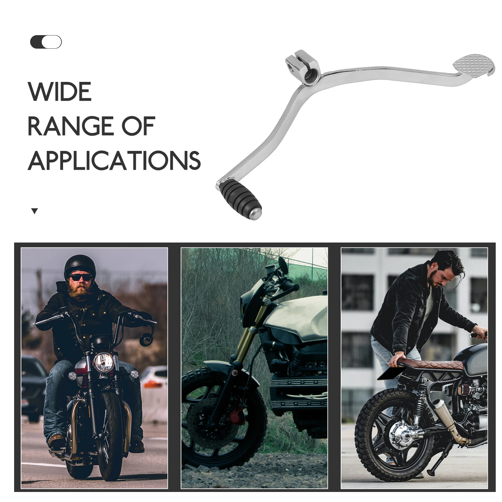 

Motorcycle Gear Shifter Lever Durable Wear Resistant Toe Heel Pedal Pegs Replacement GN125 Easy Installation Longlasting Use