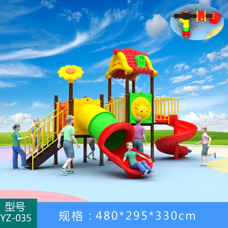 High Quality Outdoor Combined Plastic Slide for Garden Durable OEM/ODM Wholesale Amusement Park Equipment Various Customizations