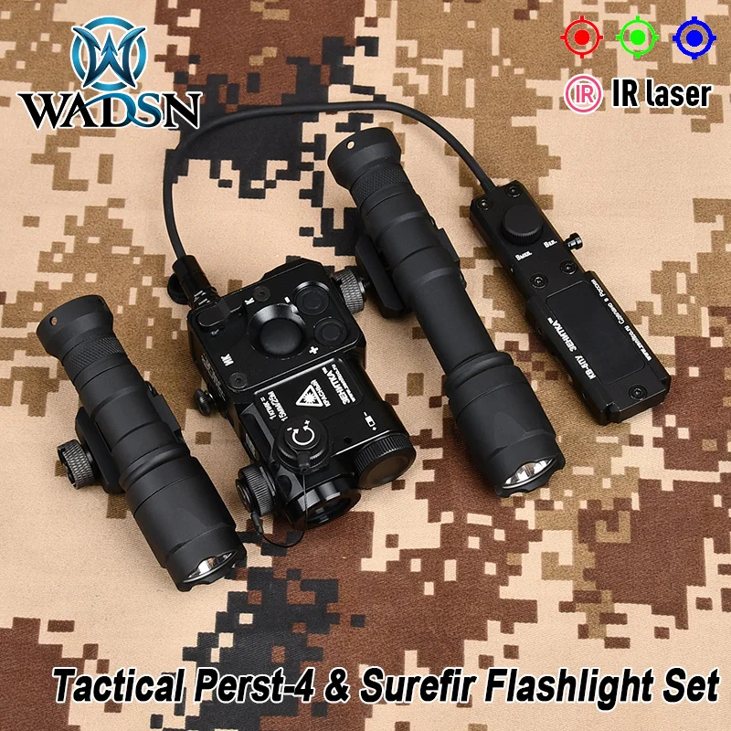 WADSN Tactic All Metal Perst-4 IR Light Strobe Indicator SF M300 M600 M300A M600C Brightness adjust Tactical Hunting Laser