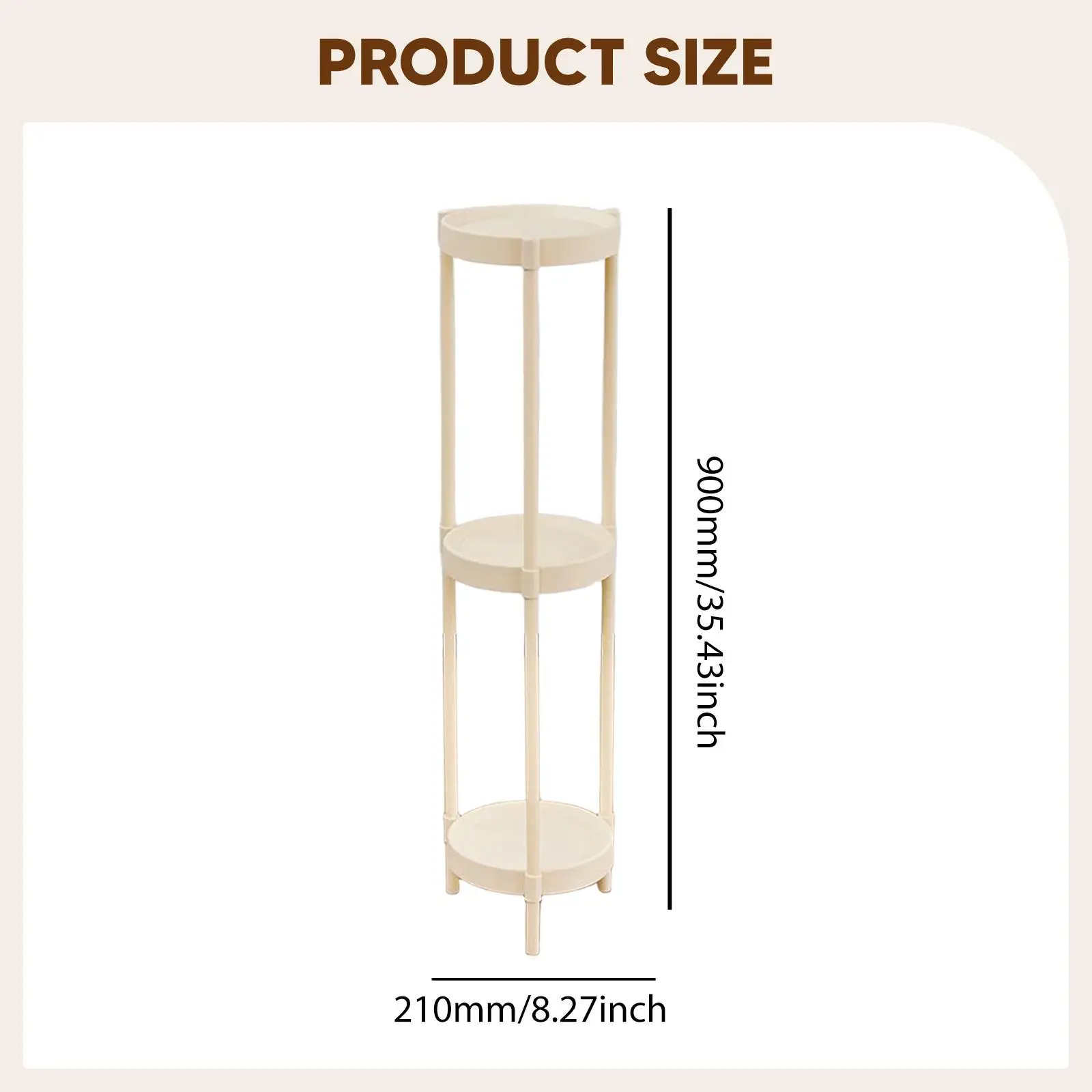 Plant Stand Potted Plant Holder Multipurpose Tall Rack Potted Display Rack for Bedroom Living Room Yard Office Kitchen