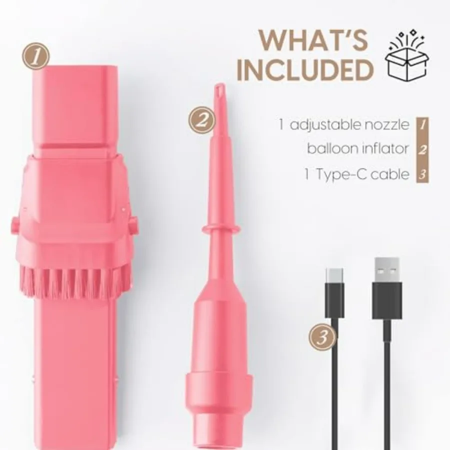 Handheld Vacuum Cleaner for Home Office Car - Cordless Rechargeable Wireless Device with USB-C Cable Crevice Suction - Compact