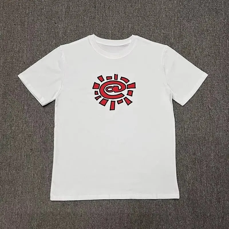 2026 Summer Fashion Trend Men Sun Roll Classic Basic Short Sleeve Beauty Trend High Street Loose Couple T-shirt Kids