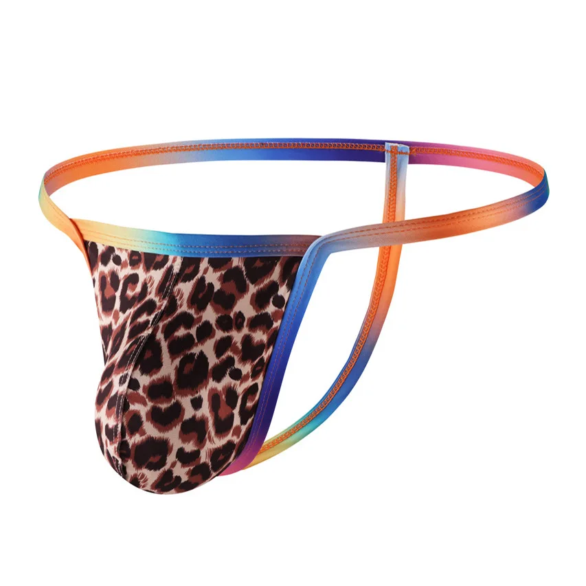 

Men's Low-Rise Striped Mesh Thong, Ultra-Soft Stretch Breathable Underwear Gays Erotic Low Rise U Pouch Open Buttocks Underpants