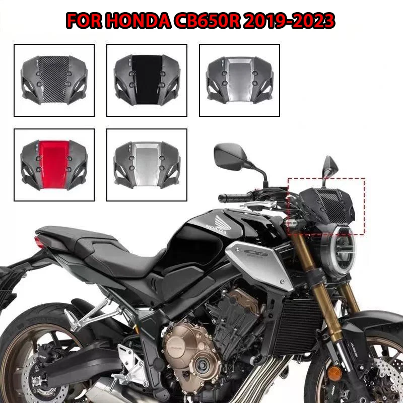 

Motorcycle Windshield For Honda CB650R CB 650 R 2019-2021 2022 2023 Front Windscreen Sport Wind Deflector Protector Visor Screen