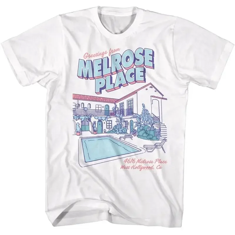 Melrose Place Adult T Shirt Tv Show Apartment 90'S Classic White New Official