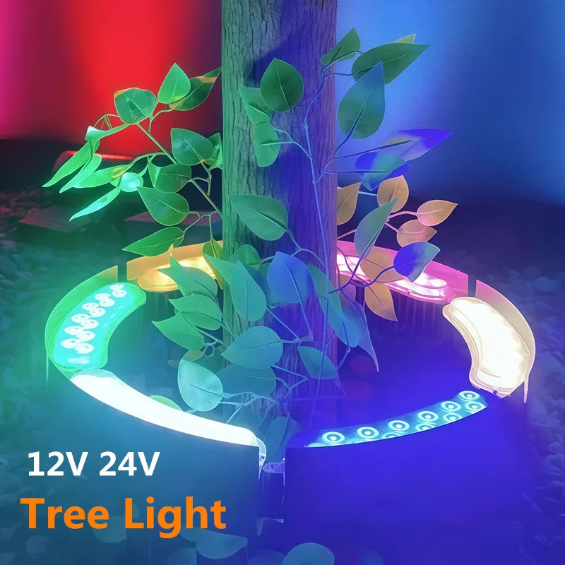 

12W 1PCS Tree Hugger Lights Outdoor Waterproof Landscape Lamp Home Yard Tree Lighting Garden Decor Christmas Nightscape RGB Led