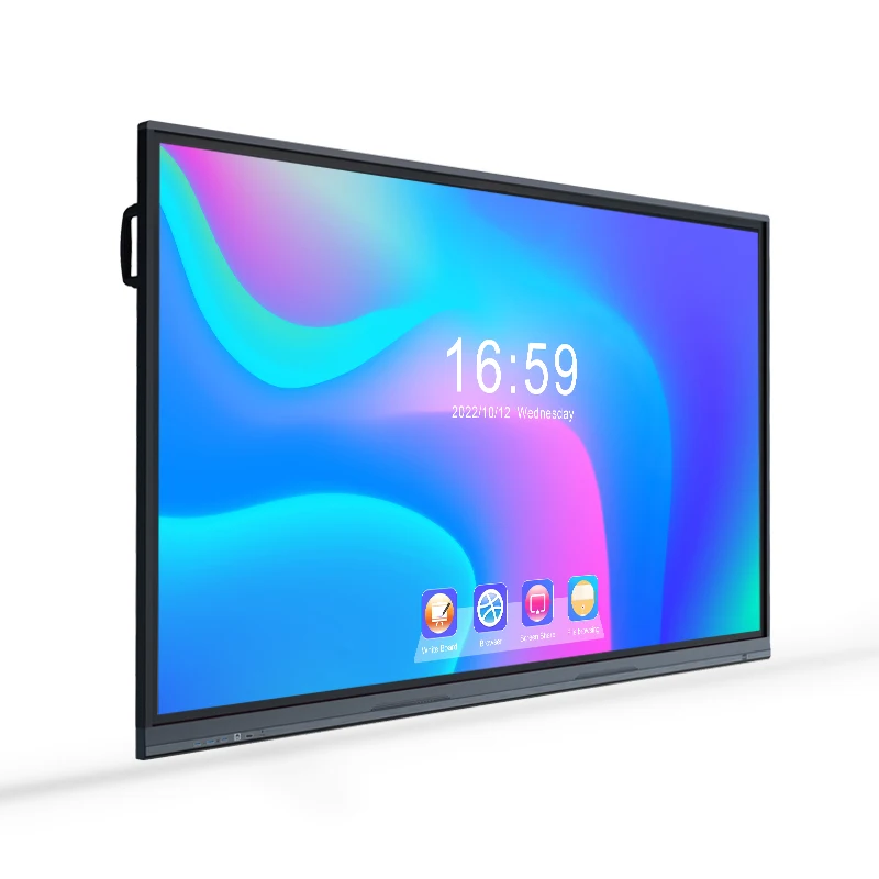 King Large Size 4k Lcd Flat Panel Touch Screen Display Digital Smart Whiteboard Interactive Board For School Education Teaching