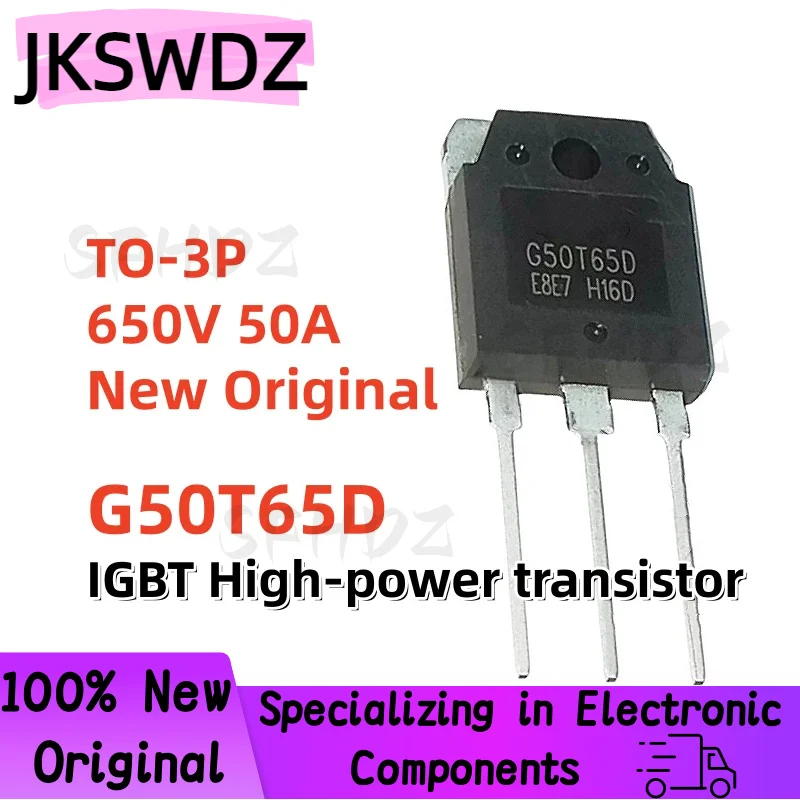 

5-10 шт. 100% новые оригинальные транзисторы G50T65D 50A 650V TO-3P IGBT. Лучшее качество в наличии.