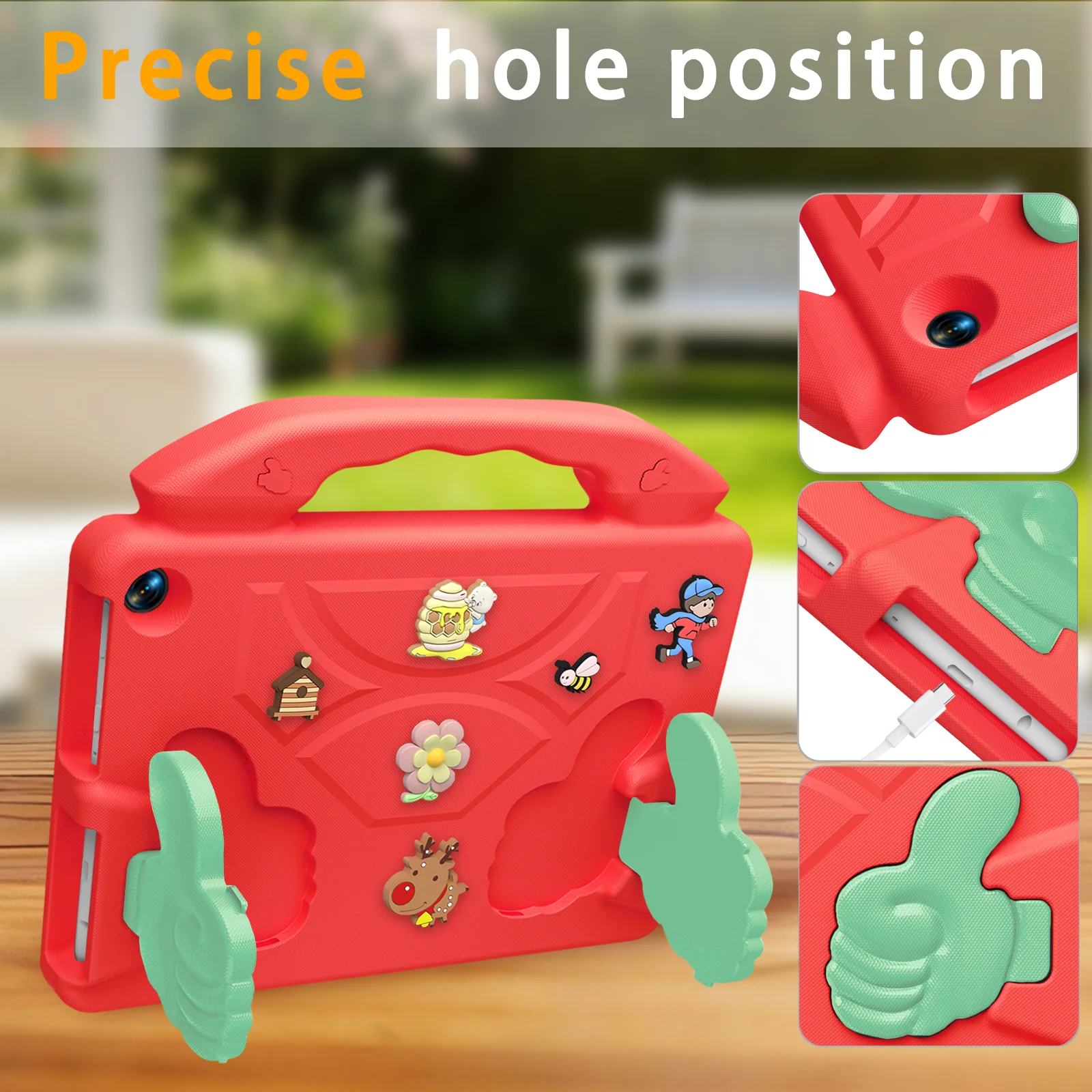 Kids Funda EVA Case For Amazon Fire Max 11 2023 HD10 2023 2021 HD8 Plus 2022 2020 Fire 7 2022 Handheld Stand Cover Shockproof