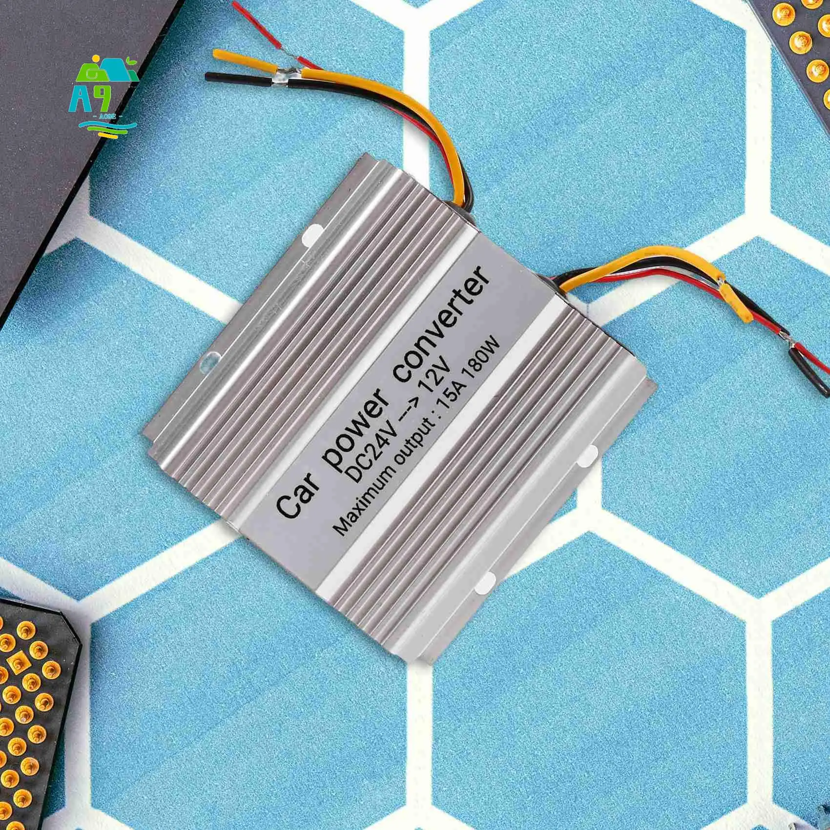 

A09E-DC преобразователь постоянного тока 24 В до 12 В 15 А понижающий модуль автомобильный понижающий регулятор напряжения редуктор для автомобильной стереосистемы