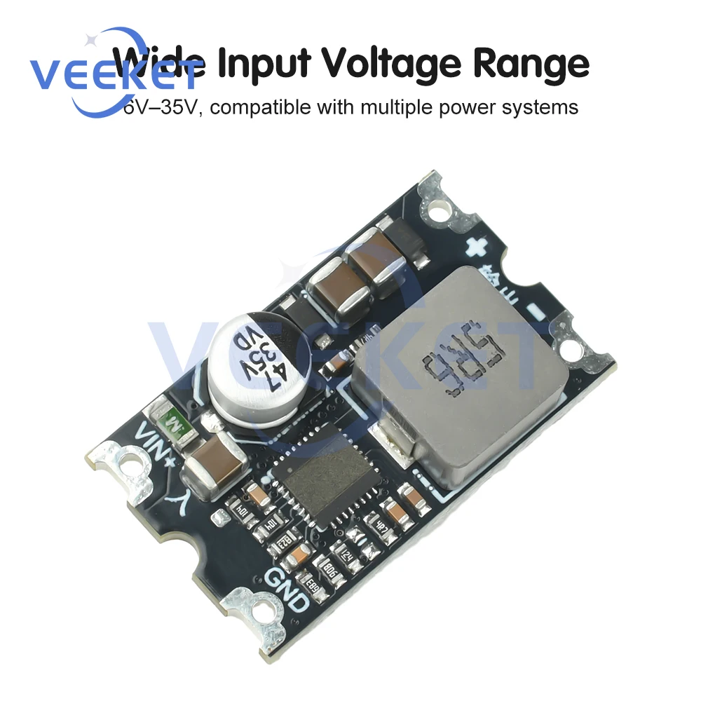 

DC-DC Step-Down Converter Module 6-35V to 5V 12V 8A High Efficiency Dual Voltage Output Power Supply Regulator Board