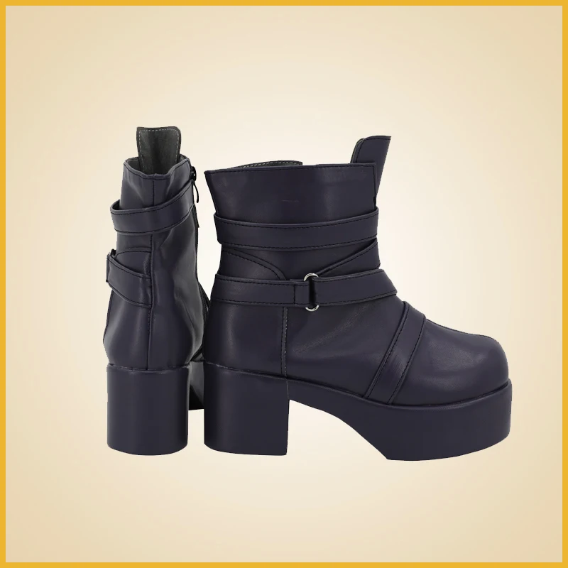 Höschen & Strümpfe mit Strumpfgürtel Polizei Strumpf Cosplay Kostüm Schuhe Schwarz Handgefertigte Kunstleder Halloween Party Stiefel