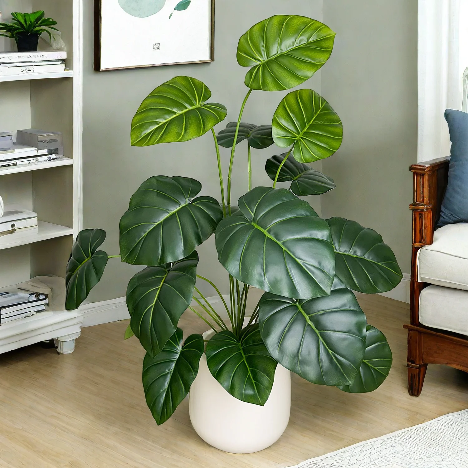 65/100cm Monstera Plant Plastic Leaf faux plant branch realistic Ornamental indoor Artificial Plant for Home Office Decor