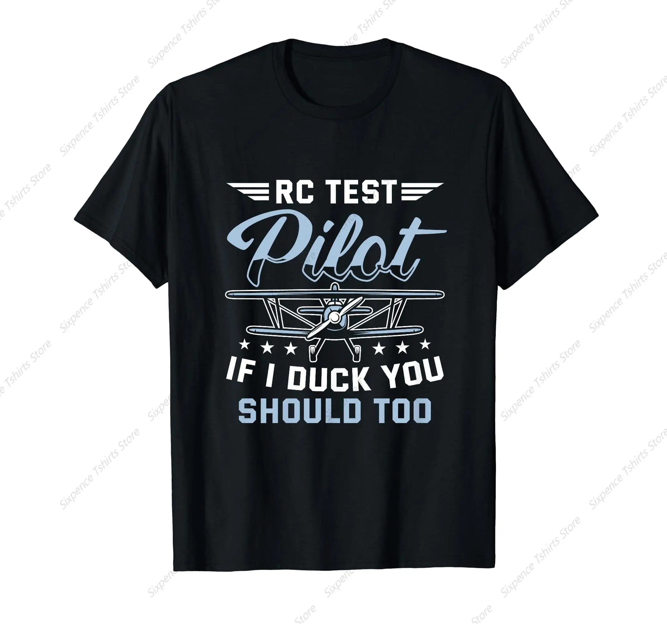 Test Pilot Model Airplane model Men‘s T-Shirt Soft Comfortable Easy to Wear Simple Practical not Easy to Shrink Durable