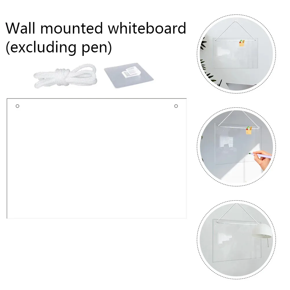 3D Acrylic Magnetic Calendar Menu Wall Mounted Whiteboard Memo Erasable Office Memo Writing Board Compact Wall Display Board