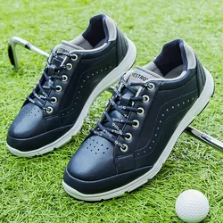 2024 Hot Sale Golf Shoe Men Black Blue Sport Shoes For Mens Luxury Brand Golf Training Man Designer Leather Walking Shoes Men