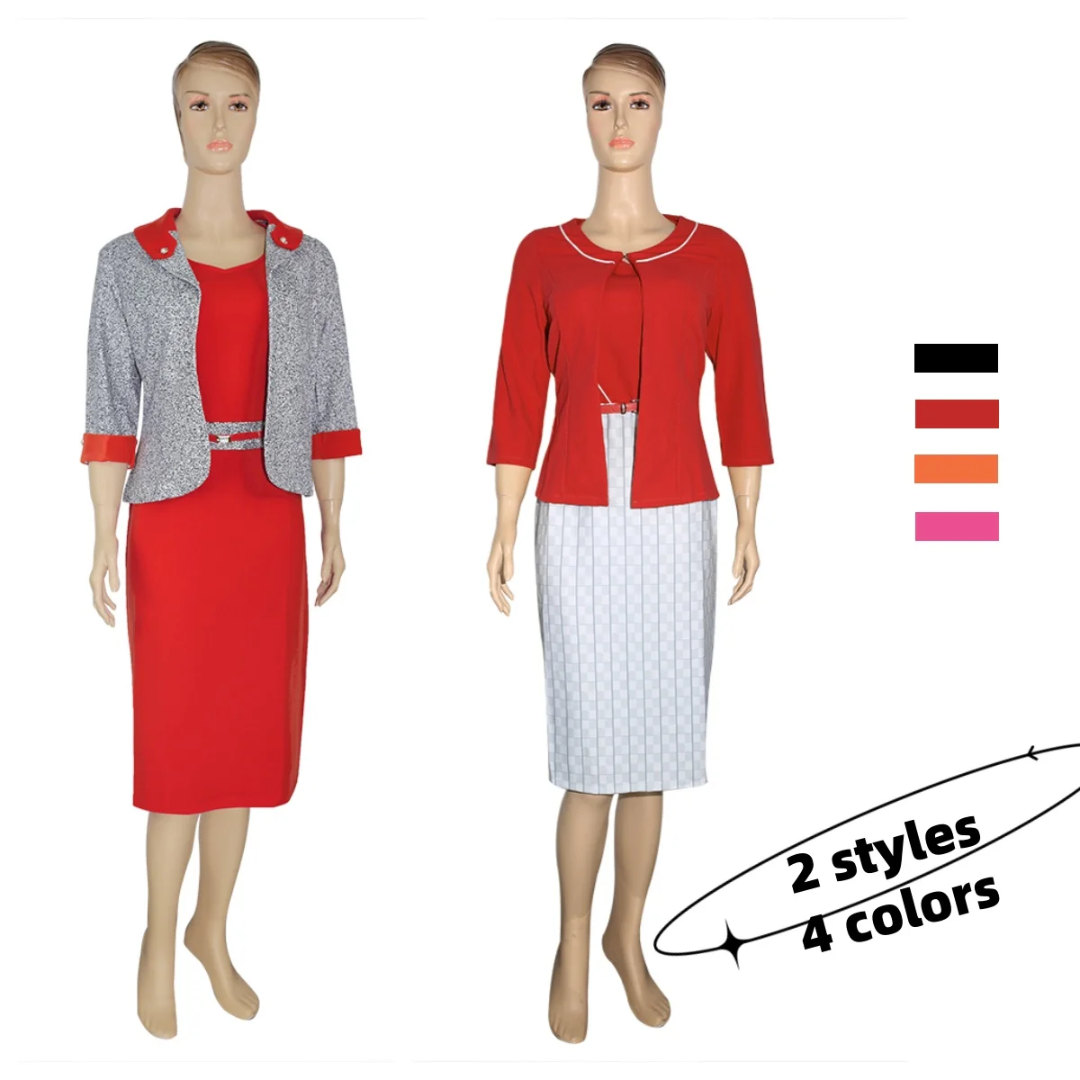 

2 Piece Set African For Women Jacket Tops And Dress 2025 Bodycon Midi Dress Daily Elegant High Waist Half sleeve Femme Clothes