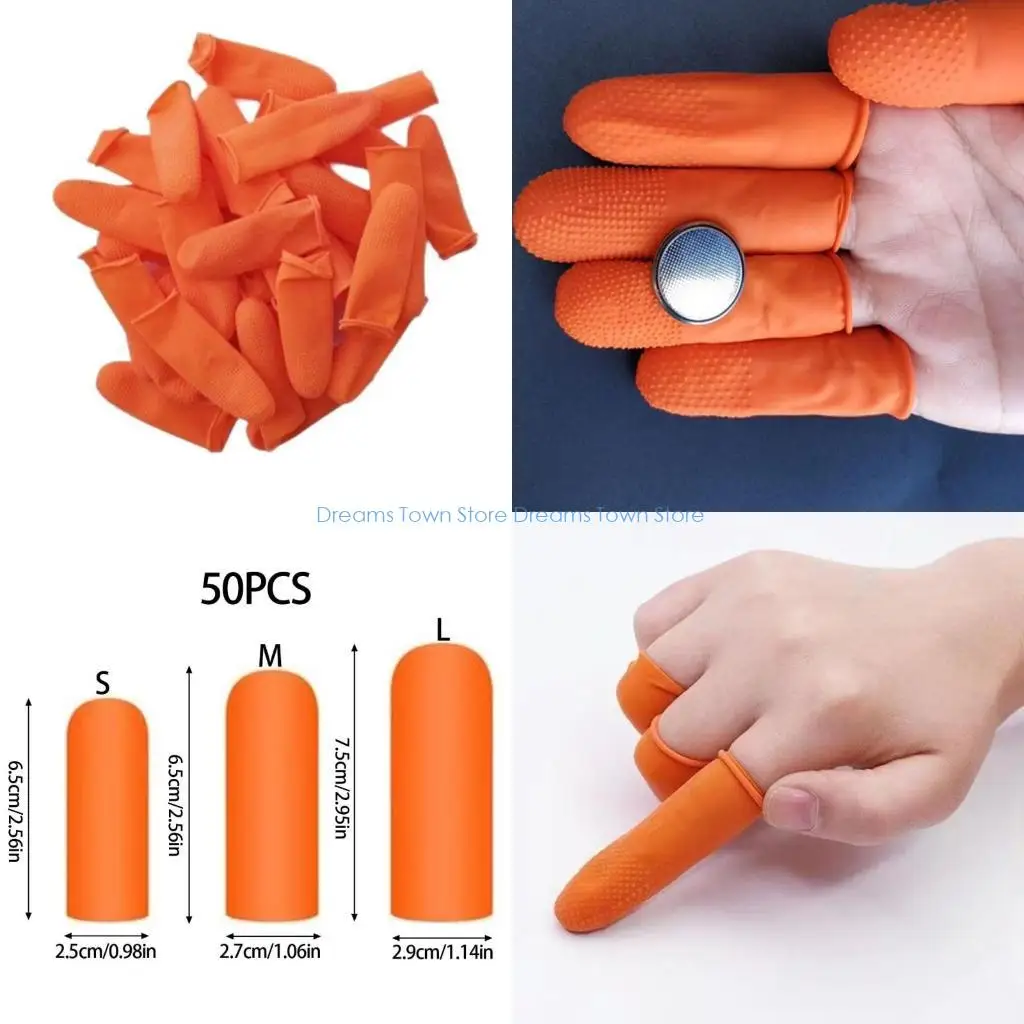 

HX6A Professional Textured Finger Protectors Nonslip Grip Industrial Use Finger Cots