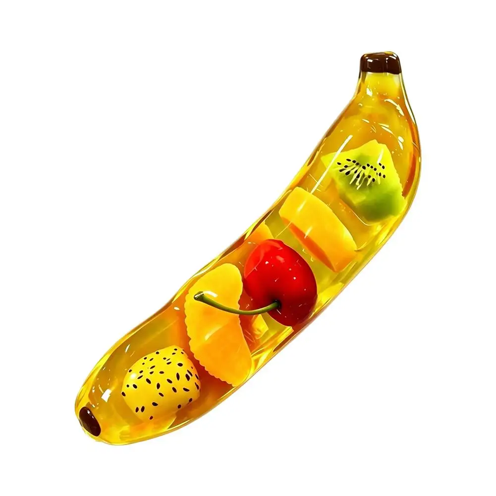 NEW Squeezy Banana - Squishy Stress-Relief Toy TPR Soft Rubber Squeeze Desk Decor for Anxiety Stress Relief for Adults