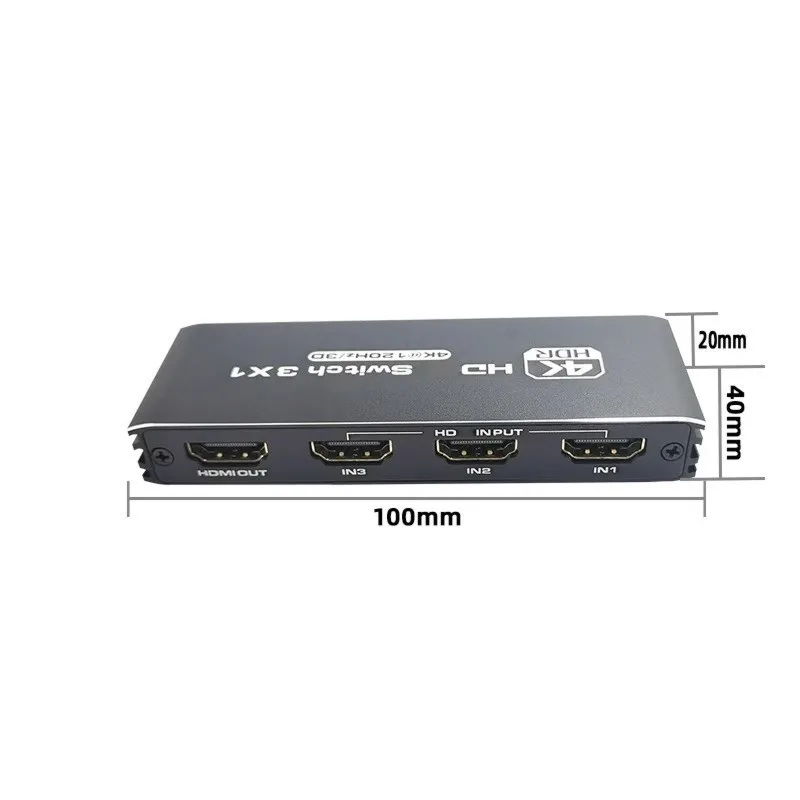 DT75BG 2.1 Switcher 8K 60Hz 4K120Hz -Compatible Switch Out with Remote Control Converter for Monitors