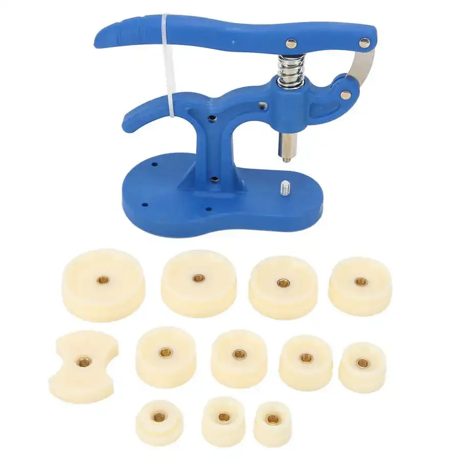 Accessori Set di strumenti per la riparazione dell'orologio Nylon prevenire lo slittamento 12 pezzi Fitting muore cassa dell'orologio Kit di strumenti per la riparazione dell'orologio più vicino per orologiaio