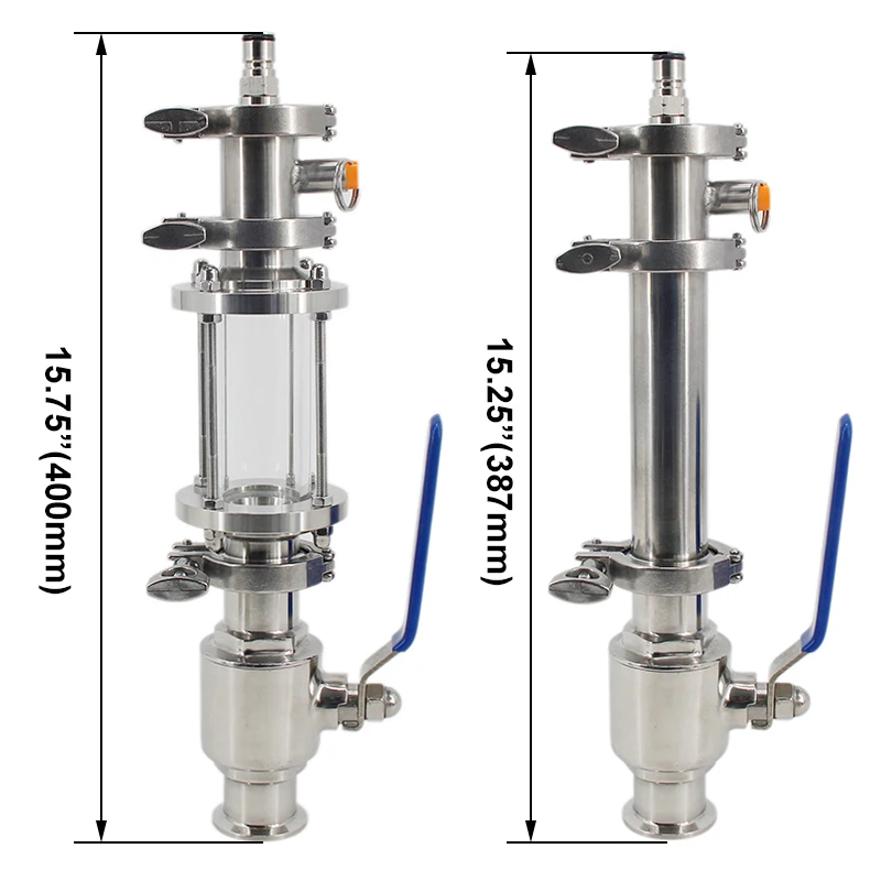 Imagem -03 - Pro Dry Hopper 1.5 Polegada Tri Clamp Oxigênio Livre Homebrew Fermentador Peças Fermentando sob Pressão