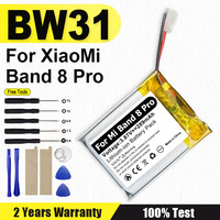 High Quality BW31 289mAh Replacement Battery For Xiaomi Mi Band 8Pro 8 Pro Batteries + Free Tools