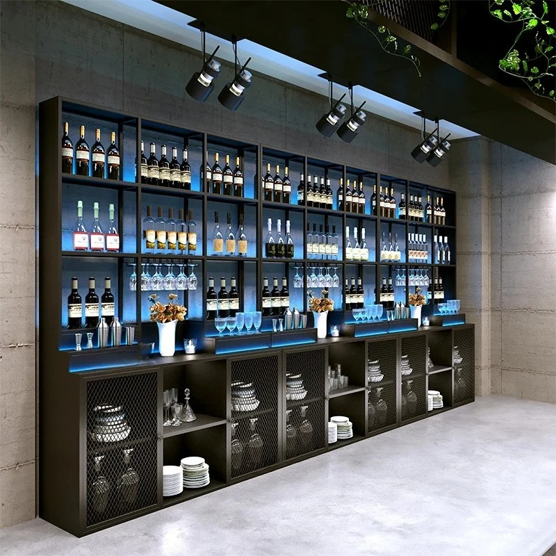 ชั้นวางยืนบาร์ตู้มือถือมัลติฟังก์ชั่พาร์ทิชันไวน์ตู้Designer Nordic Armadi Apertiดื่มเฟอร์นิเจอร์บาร์