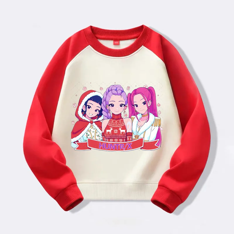 Anime Kpop Demon Hunters Sweatshirts for Kids Harajuku Toddler Girl Clothes Xmas Gift New Fashion Casual Long Sleeves Pullovers #4