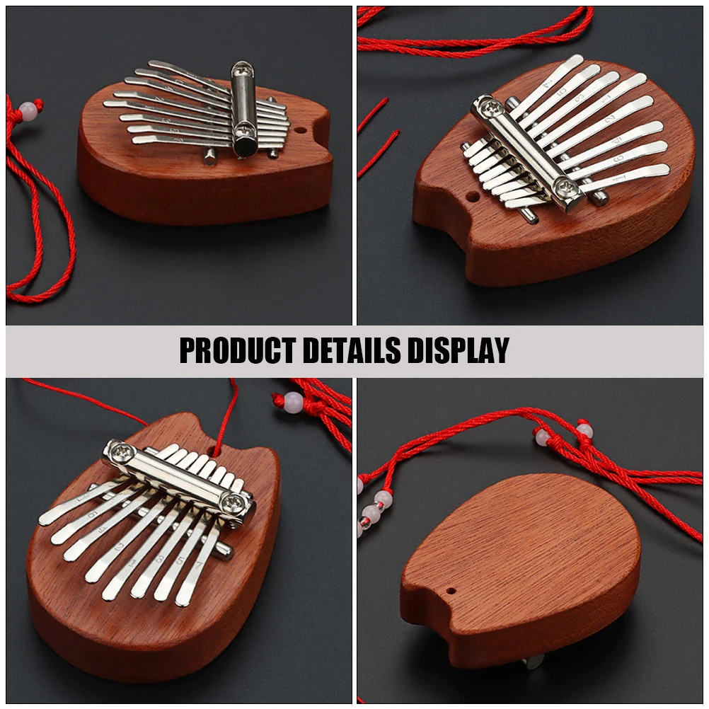 

Wooden Kalimba Thumb For 8-Tone Small Musical Instrument Beginner Finger Piano Portable Practice Kalimba Mini Thumb Piano