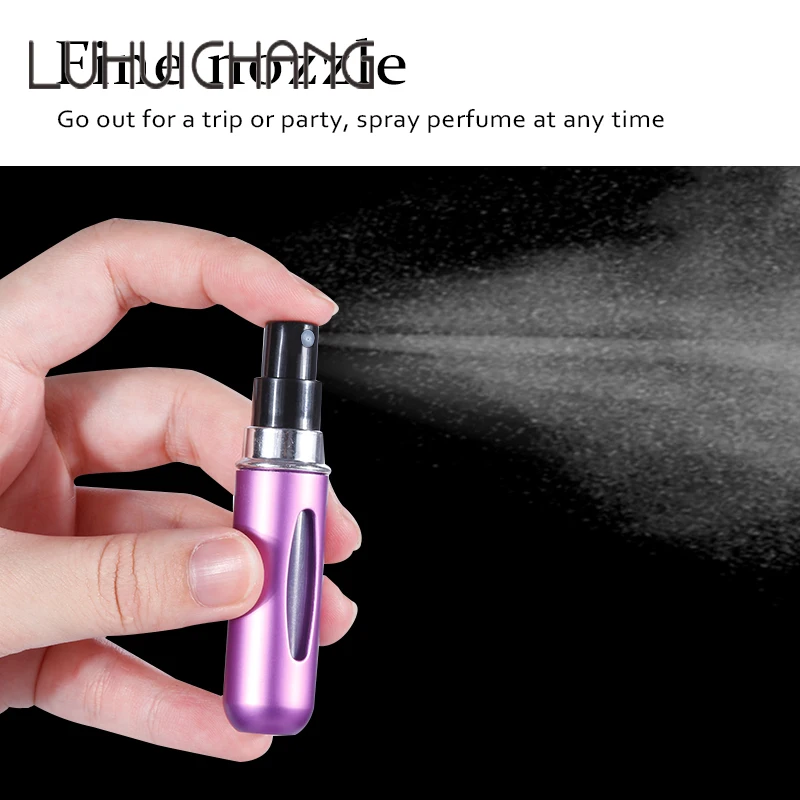 8Ml/5Ml Mini Bottle Refillable Perfume Spray With Spray Scent Pump Empty Cosmetic Containers Portable Atomizer Bottle