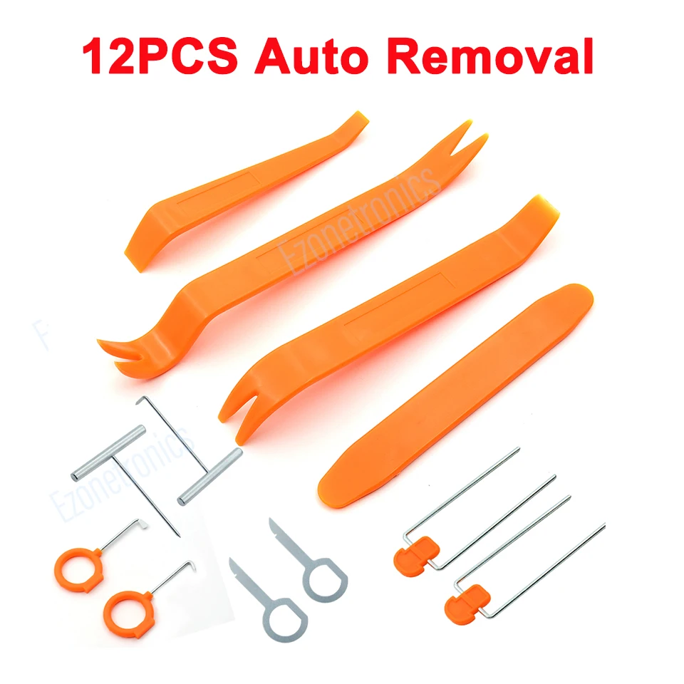 

12PCS Car Audio Removal Auto Repair Disassembled Tool Audio Door Clip Panel Trim Dash Automobile Removal Interior Disassembly