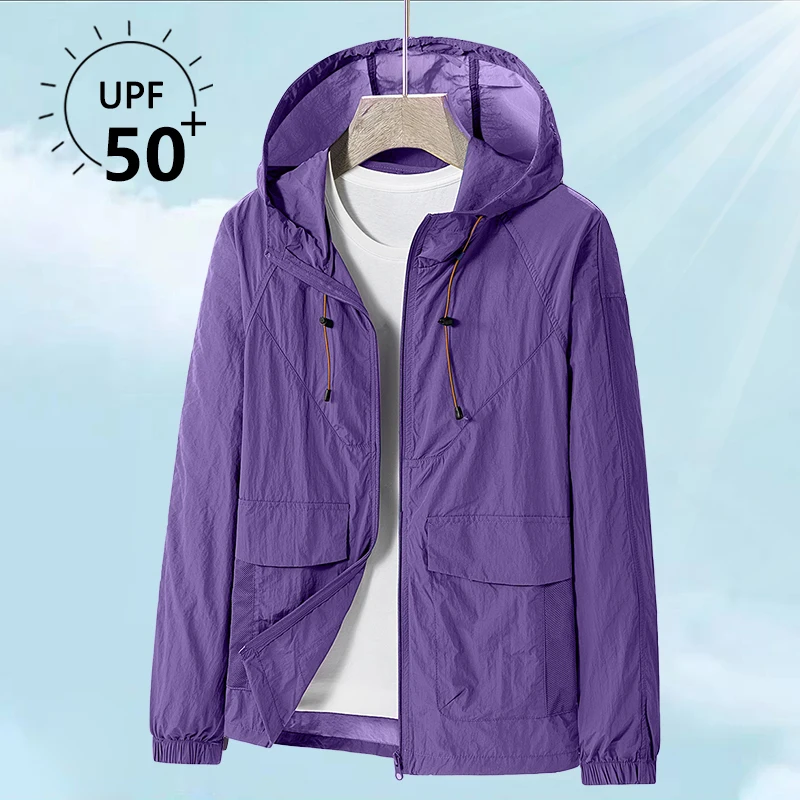 

Upf 50+ Unisex Light Breathable Outdoor Waterproof Coat Sun Uv Quick Dry Protectionacket Hooded Soft Jackets