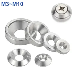 M3 M4 M5 M6 M8 M10 Concave and Convex Tapered Washers 304 A2 Stainless Steel Conical Washer Solid Countersunk Head Flat Gasket