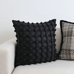 Fodera per cuscino 3D Dot Bubble fodera per cuscino di lusso grigio nero bianco chiaro fodere per cuscino per divano decorativo per decorazioni per la casa di moda