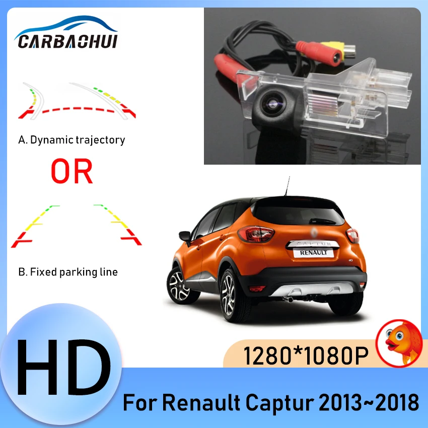 

Car Rear View Camera Full HD CCD High quality RCA For Renault Captur 2013 2014 2015 2016 2017 2018 Backup Reverse Camera