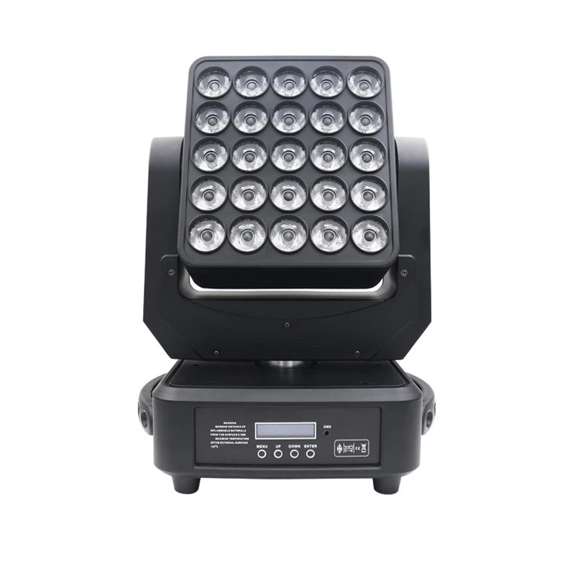 

25 LED Moving Head Wash Light Linear Dimming 20 CH Par Light Matrix Lights Rotatable Beam Lamp Concert Live Show Stage Lighting