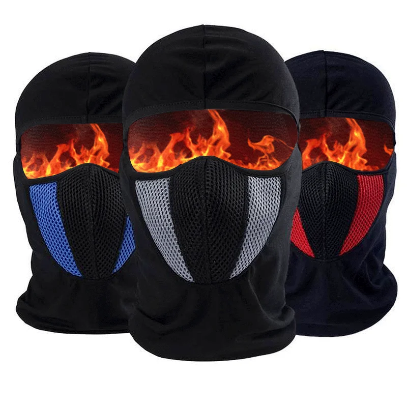 Full Face Mask Cycling Windproof Headgear Motorcycle Balaclava Breathable Outdoor Sports Men CS Mask Head Cover Hat