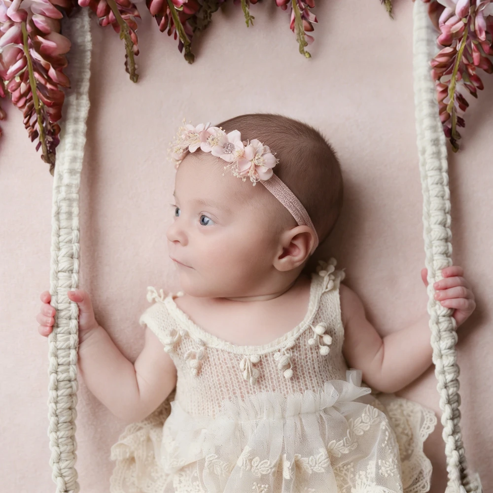 ملابس تصوير للأطفال حديثي الول - مراجعة Newborn Baby Girl Romper Floral وسعره