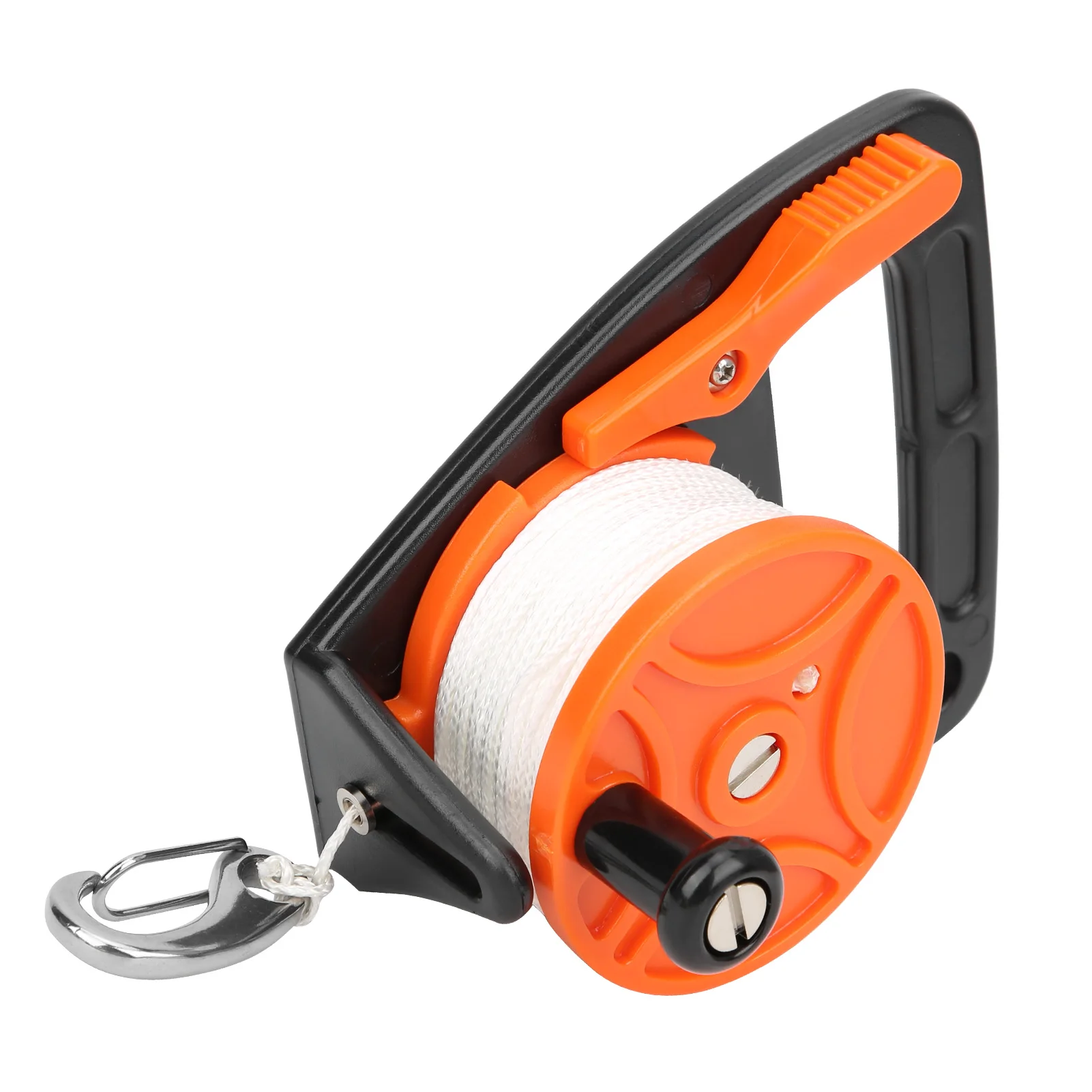 ZK30 150ft Diving Line Reel Diving Equipment with Handle Card Position PP Rope Combinationorange