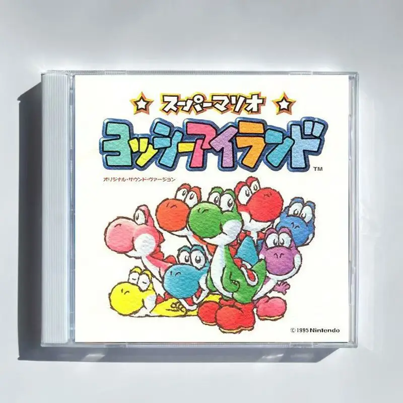 Game Super Mario Bros Plumber Music CD Yoshi’s Island OST Album Music Record Cosplay Walkman Car Soundtracks Box Party Music