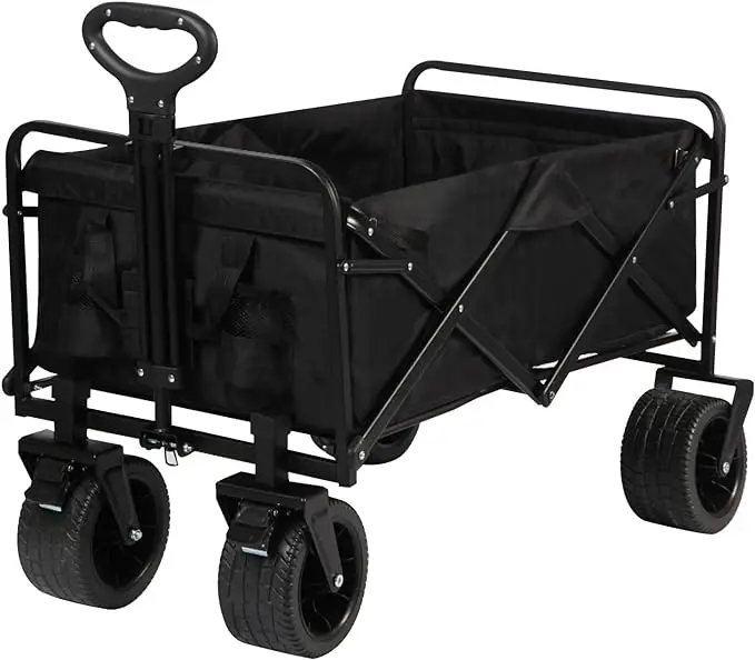 2024 Pull Trolley Collapsible Folding Outdoor Portable Heavy Large Capacity Wagon for Camping Reaction Equipment