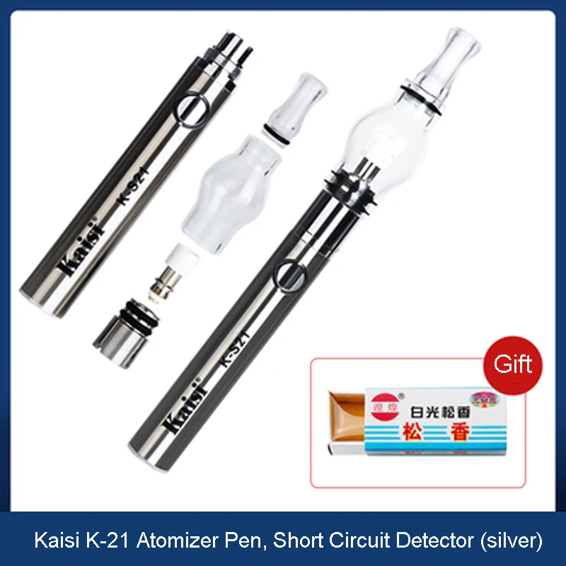 Imagem -04 - Kaisi K-s21 Rosin Atomização Caneta Placa-mãe ic Detector de Curto Circuito Ferramenta de Reparo Assistência Não Precisa Ferro Solda