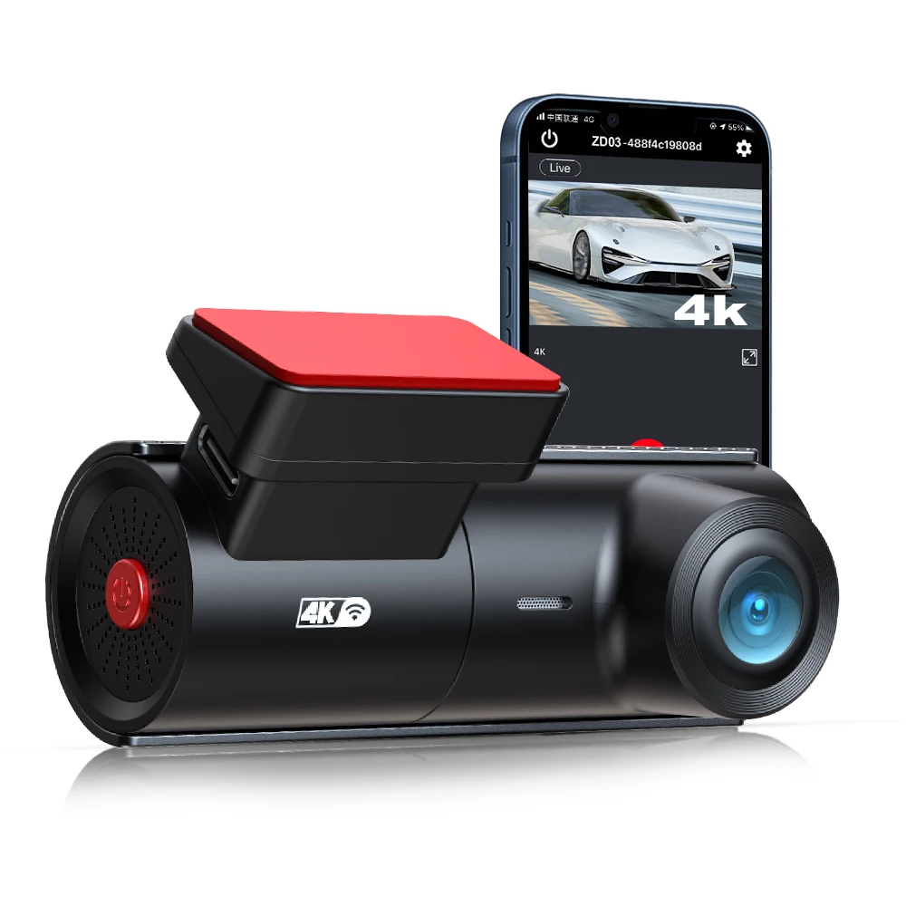 

BEPOCAM 4K Dash Cam UHD Recording Car DVR Built-In WiFi Night Vision Video Recorder for Mercedes Dash Car Camera Capacitor ZD03