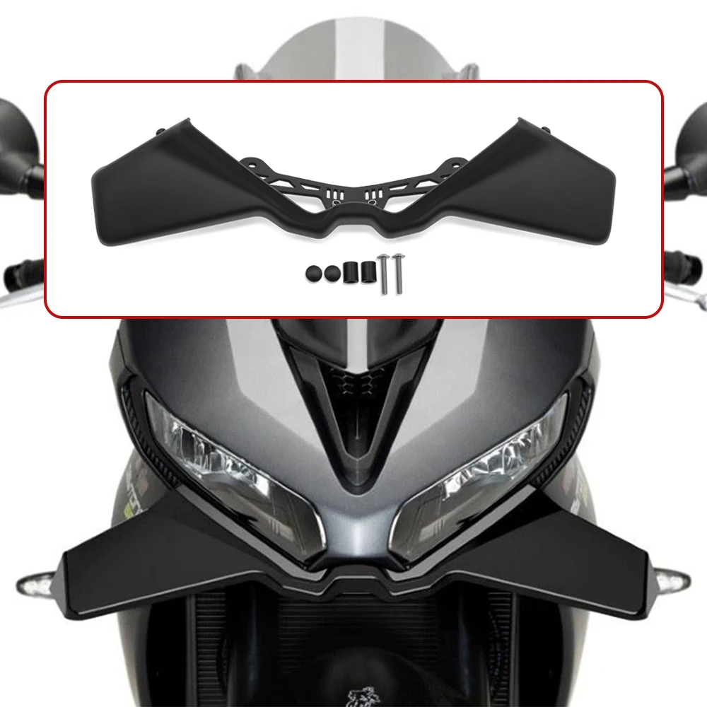 لديتونا 660 2024-2025 دراجة نارية رياضية Downforce عارية الجبهة سبويلر الهوائية الجناح منحرف هدية الجنيحات #5